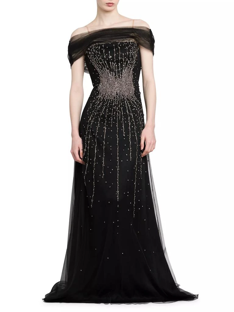 Alberta Ferretti Beaded Tulle Gown 3