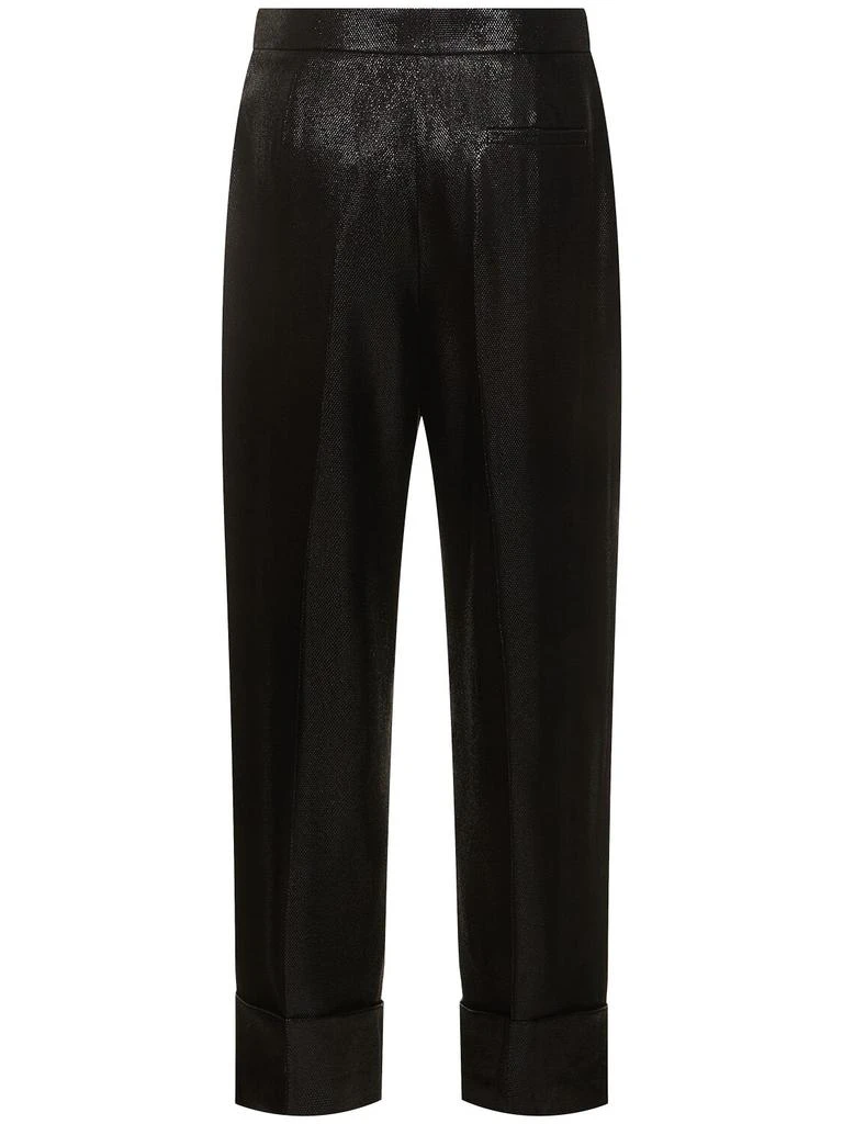Giorgio Armani Fluid Texture Lurex High Waist Pants 4