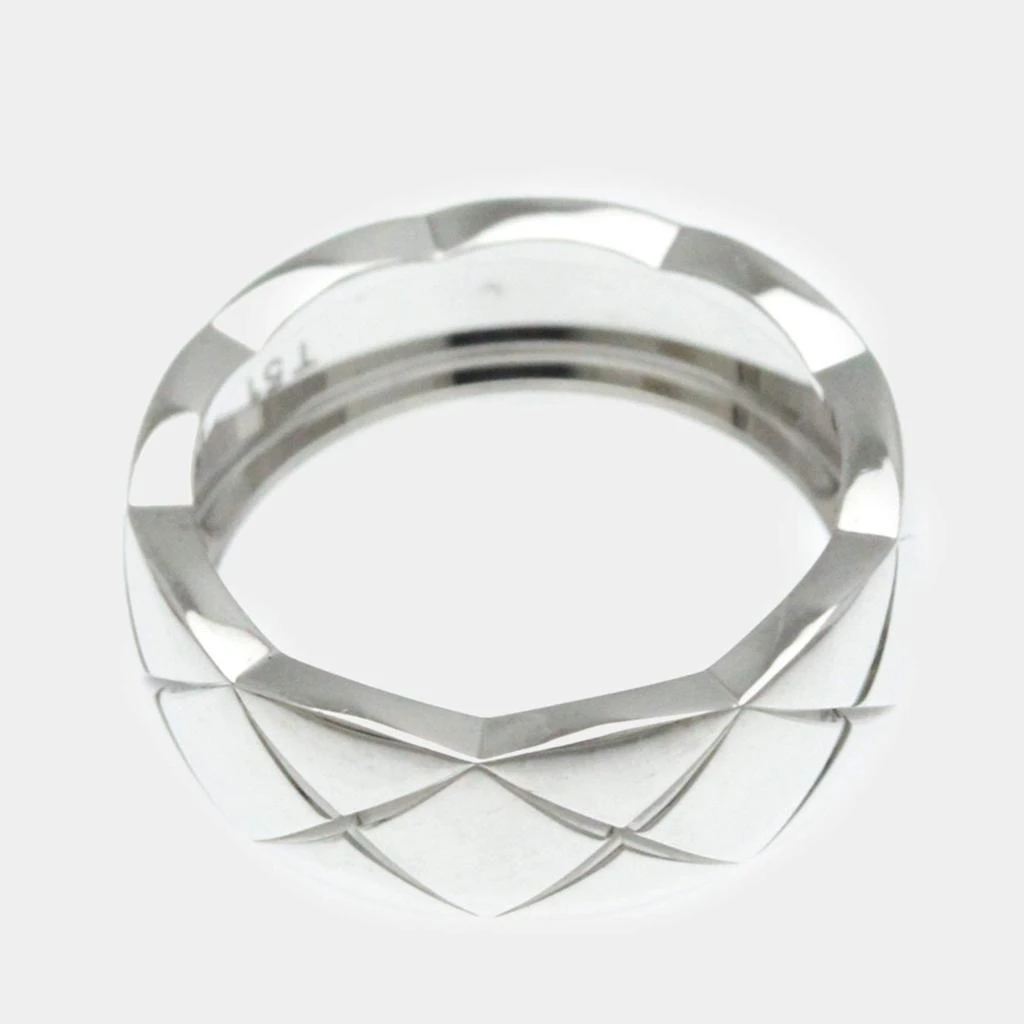 Chanel Chanel 18K White Gold Coco Crush Band Ring EU 51 6