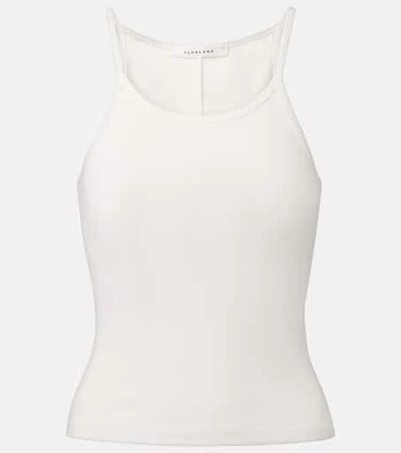 SLVRLAKE Ribbed-knit cotton jersey tank top 1