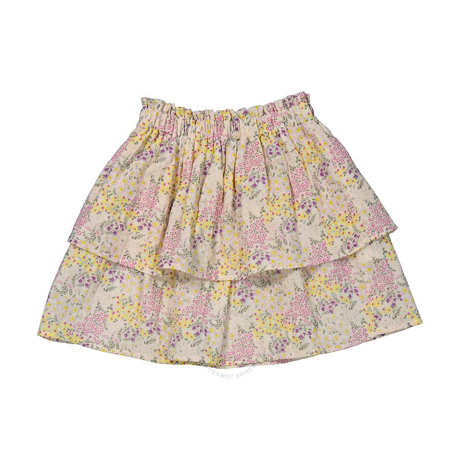 Bonton Girls Flower Prairie Ditsy Ruffle Skirt
