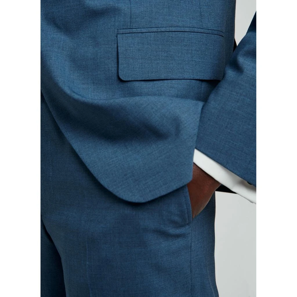 Fursac Veste De Costume En Serge De Laine - Bleu Chiné - Homme 2