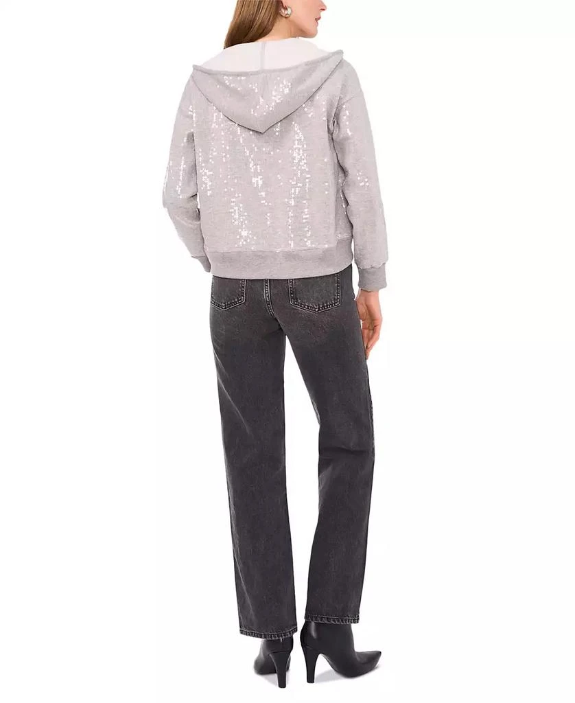 1. State Women's Full-Zip Hooded Long-Sleeve Sequin Hoodie 5