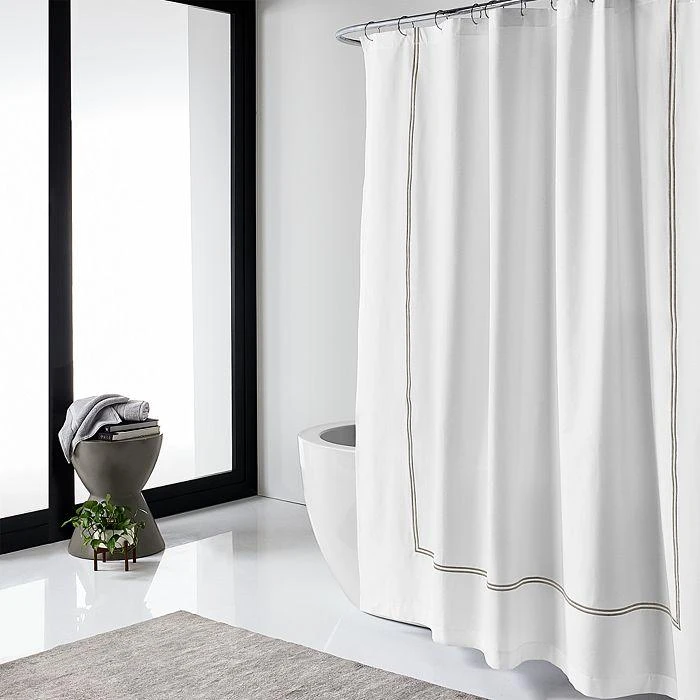 Hudson Italian Percale Shower Curtain - Exclusive 5