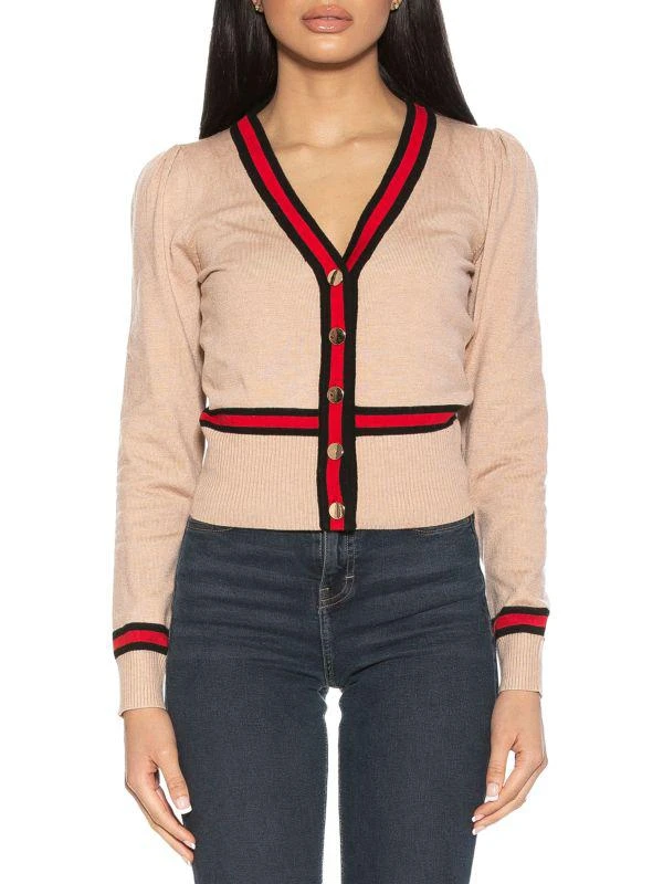 Alexia Admor Contrast Trim Cardigan 1