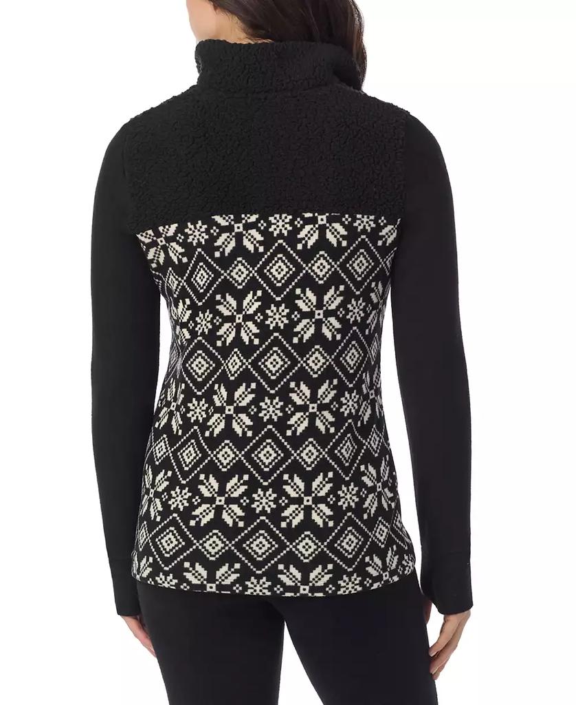 Cuddl Duds Fleecewear Long-Sleeve Collared Top