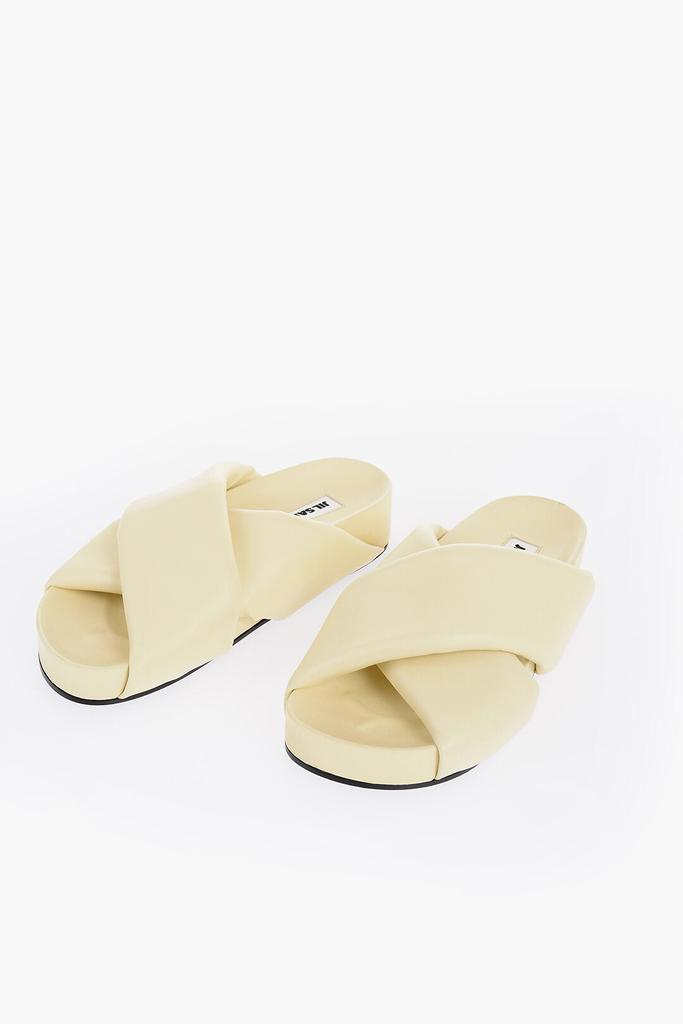 Jil Sander Jil Sander Criss Cross Designed Leather Sandals