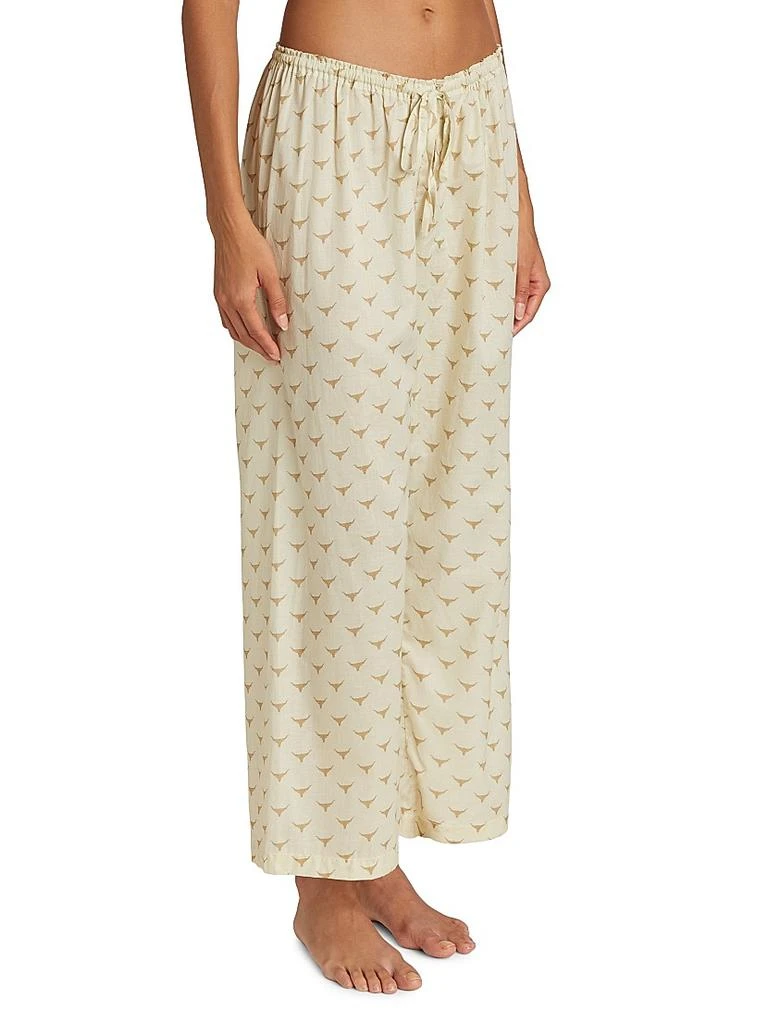 Pour Les Femmes Long Horn Cotton Pajamas 4