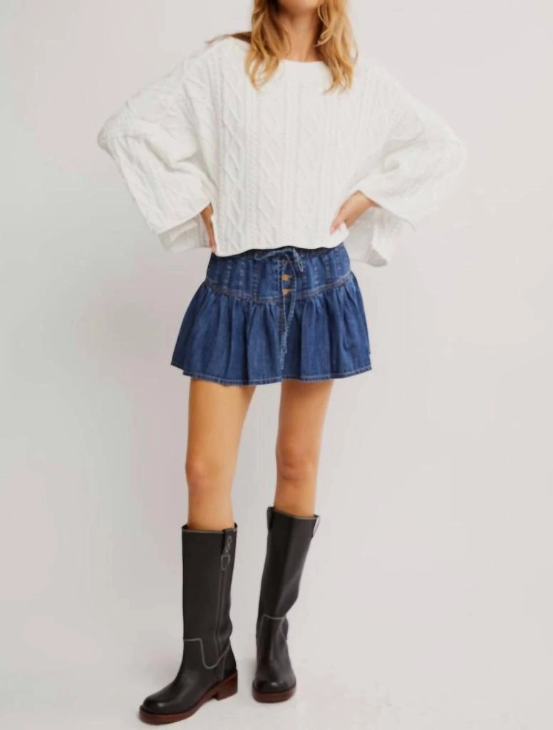 Free People Free People - Washed Ashore Oversized Cotton Crewneck Sweater 6