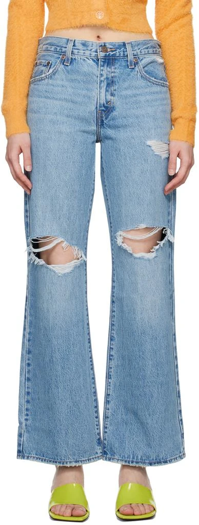 Levi's Blue Baggy Bootcut Jeans 1