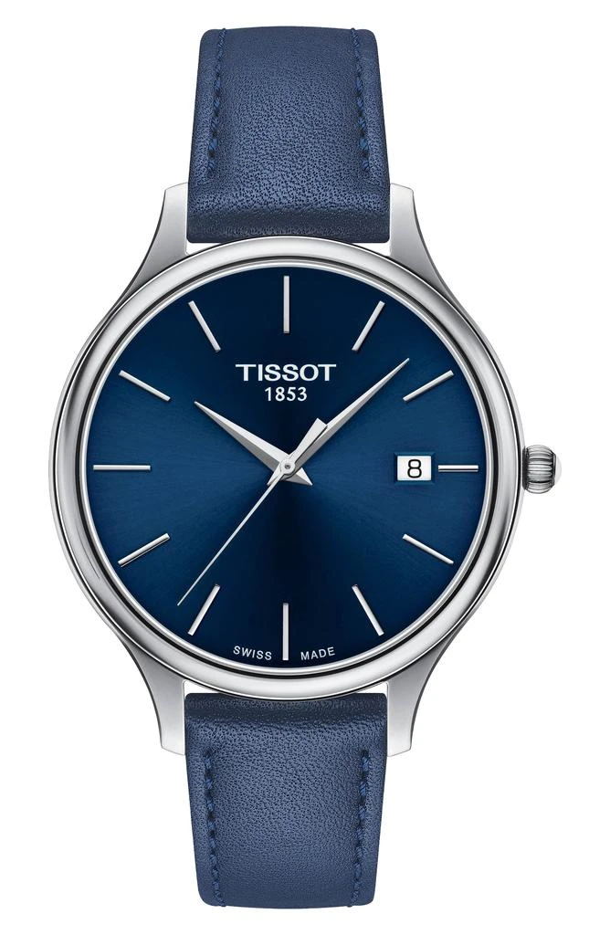 Tissot Bella Ora Piccola Leather Strap Watch, 38mm 1