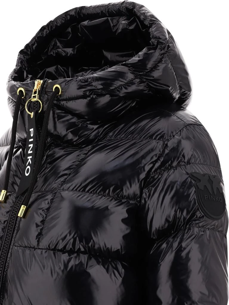 PINKO Pinko High Shine Hooded Puffer Jacket 4