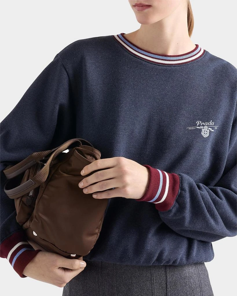 Prada Cotton Fleece Crewneck Sweatshirt 4