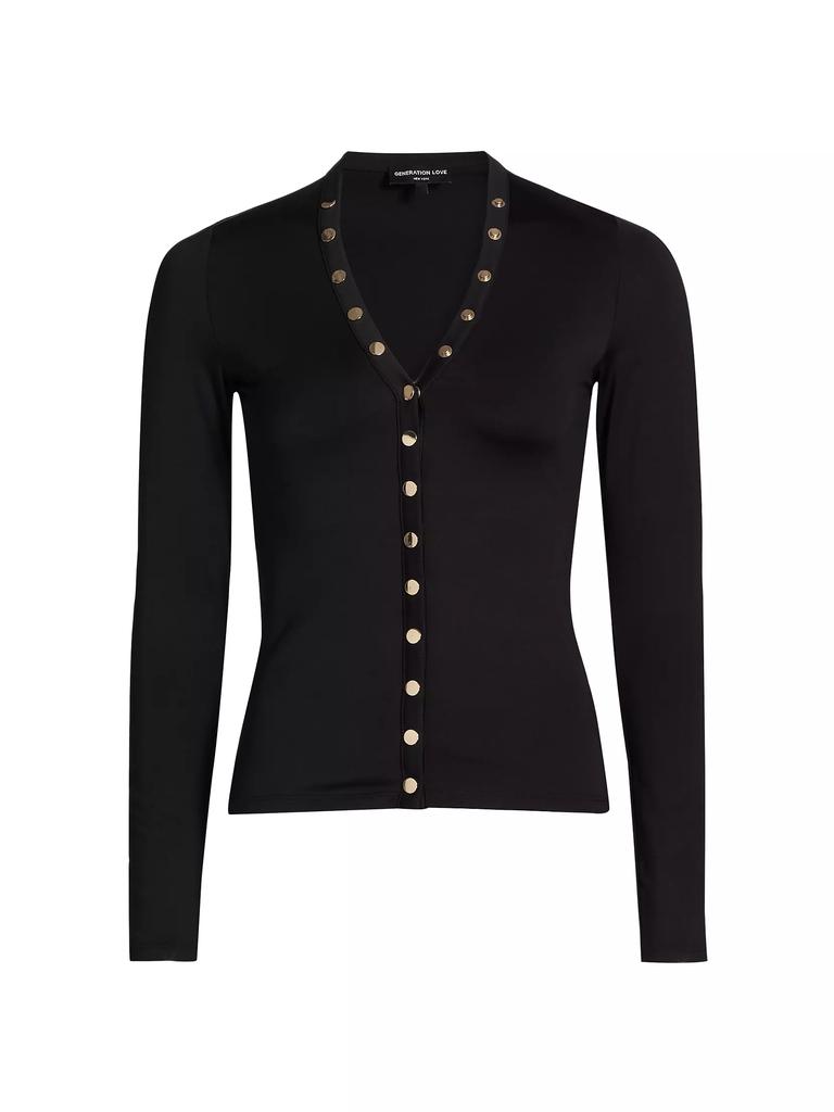 トップス aidan love Shop Adina Snap Top on Sale at BeyondStyle – Get 41% Off