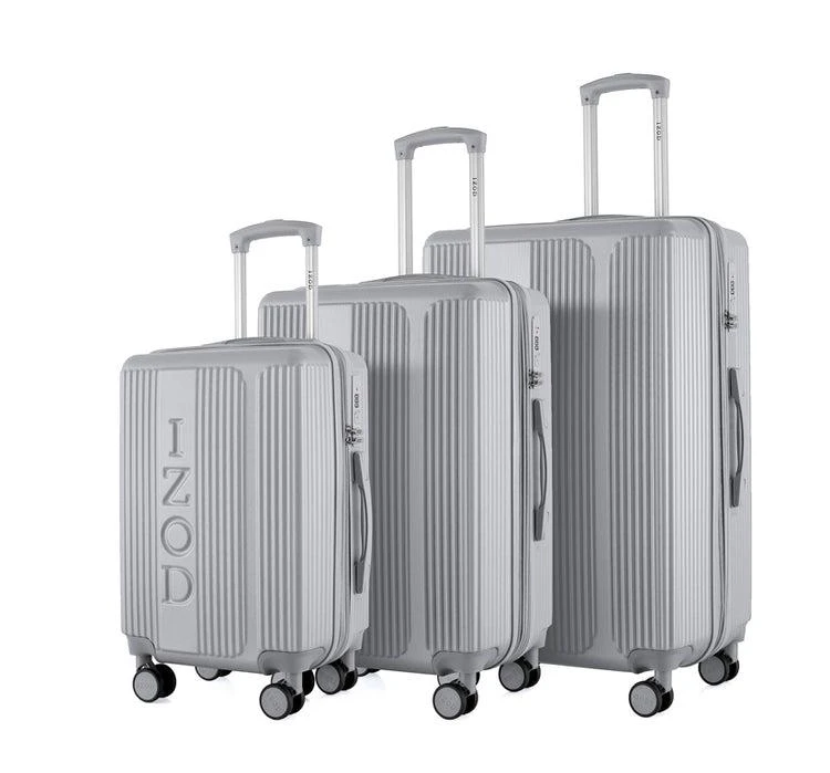 IZOD IZOD Hyman Expandable ABS Hard shell Lightweight 3 Piece Luggage Set 2