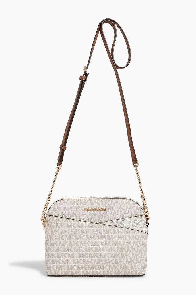 Michael Kors Jet Set logo-print coated canvas shoulder bag 1