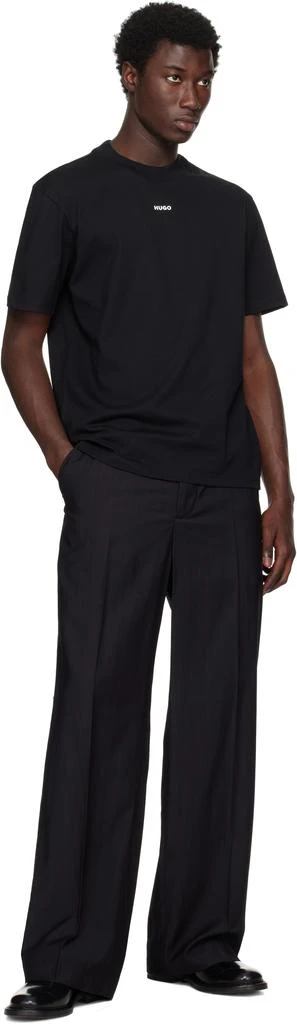 Hugo Boss Black Relaxed-Fit Cotton Logo Print T-shirt 4