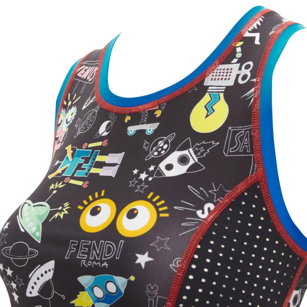 Fendi Activewear FF robot Monster Eye tank top 2