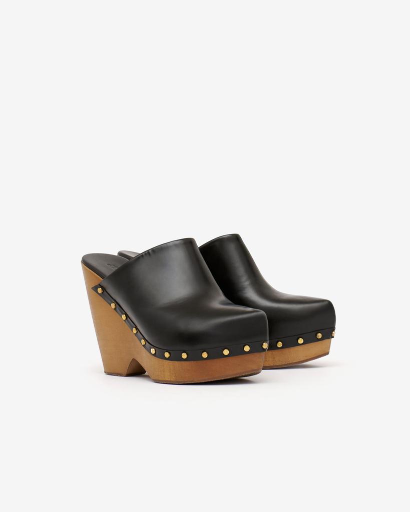 Isabel Marant ISABEL MARANT, TSUKO LEATHER CLOG - Women - Black - 38