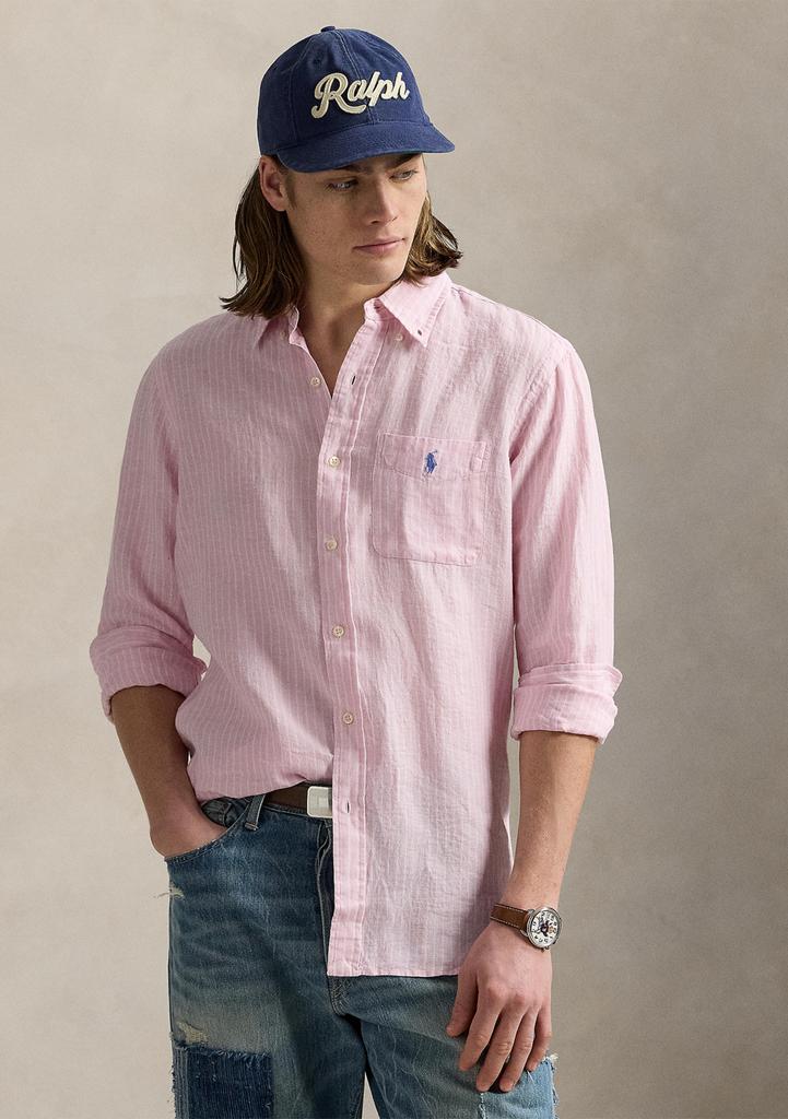 Ralph Lauren Classic Fit Striped Linen Shirt
