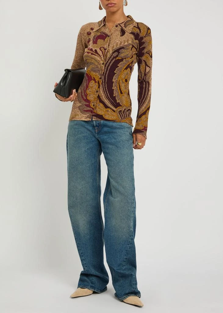 ETRO Floral-print wool shirt 4