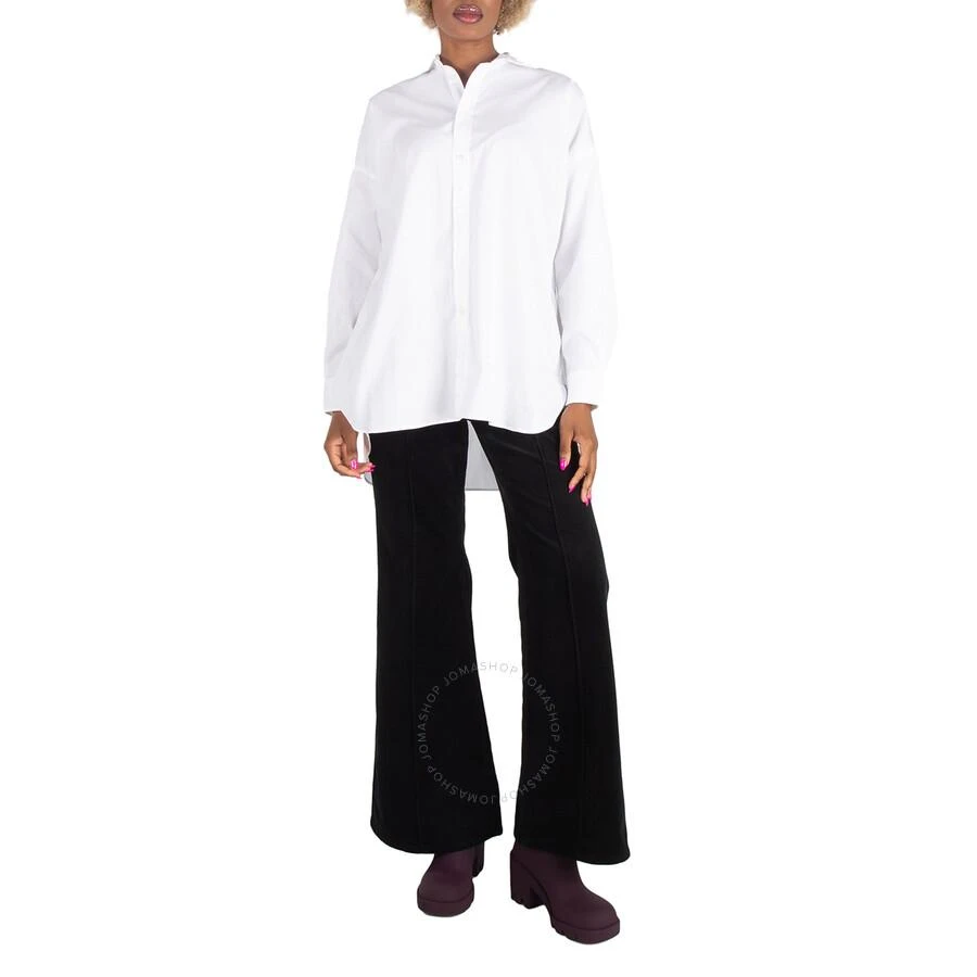 Ralph Lauren Black Pintucked Corduroy Flared Trousers 1