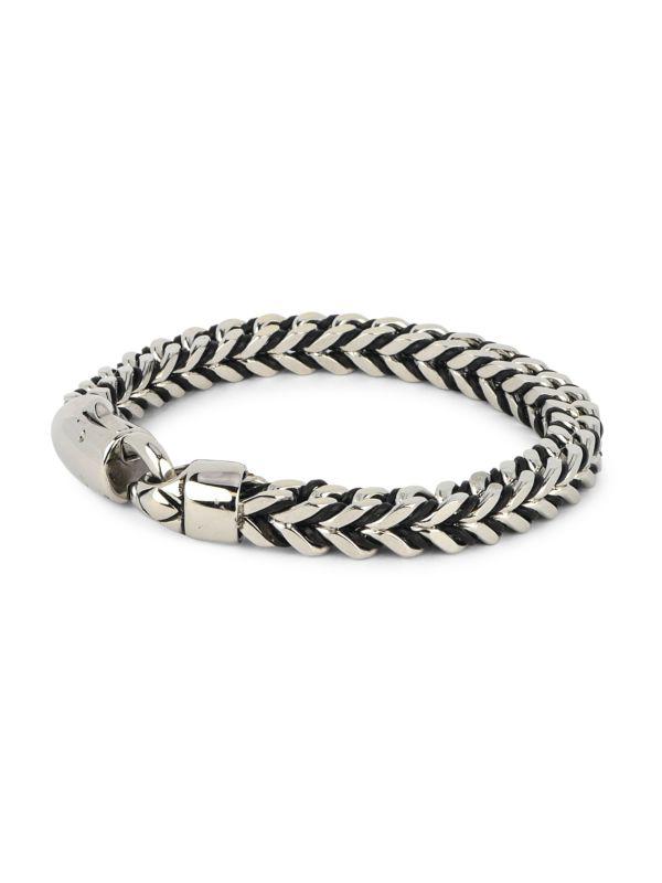 Jean Claude Stainless Steel Foxtail Chain Bracelet