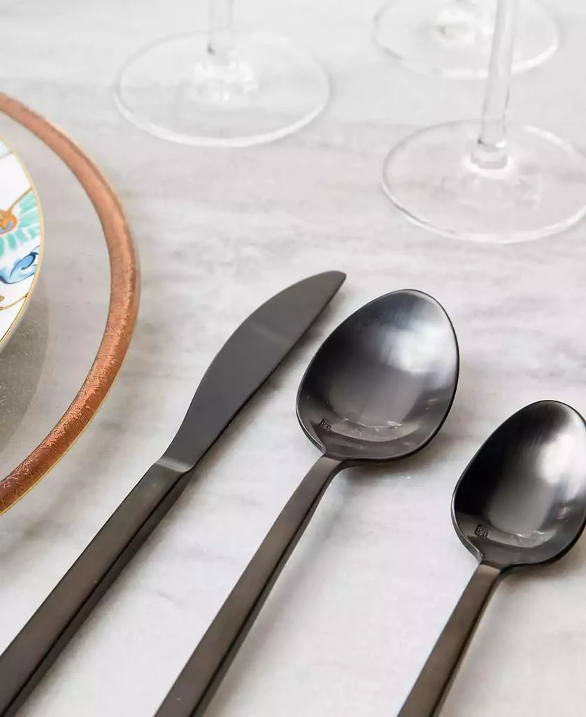 Fortessa Arezzo Brushed Black 5pc Place Setting 6
