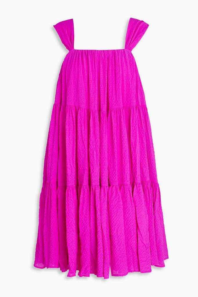 Stine Goya Benedicte tiered seersucker mini dress