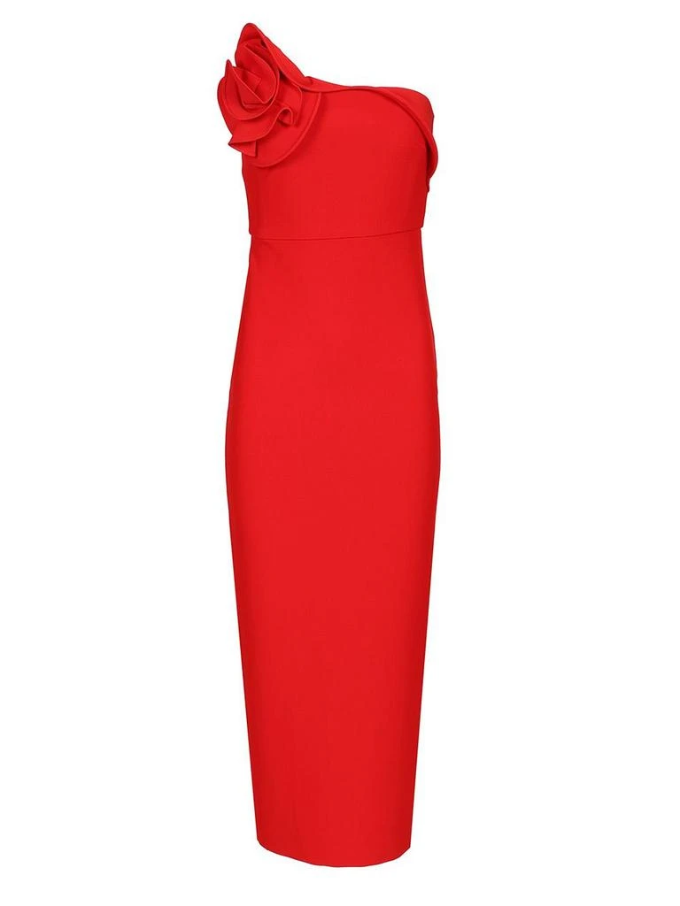 ROLAND MOURET Roland Mouret Floral Detail Midi Dress 1