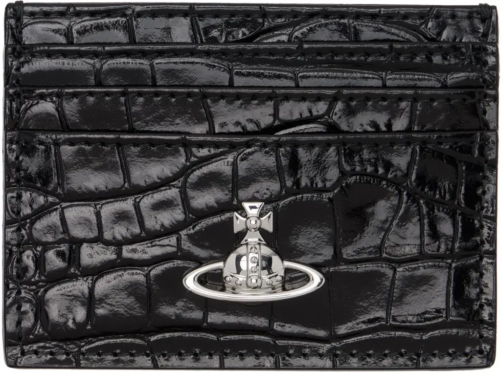 Vivienne Westwood Black Flat Card Holder