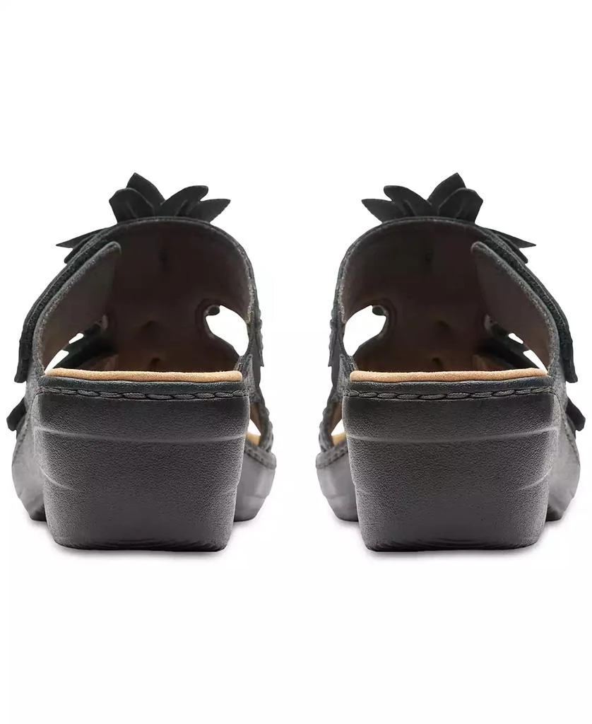 Clarks Merliah Raelyn Flower-Detail Wedge Heel Platform Sandals 3