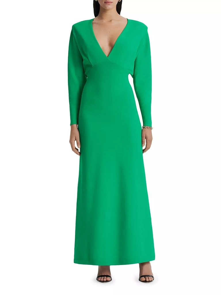 Scanlan Theodore Crepe Long-Sleeve Gown - Dresses & Skirts - Free Shipping  - BeyondStyle