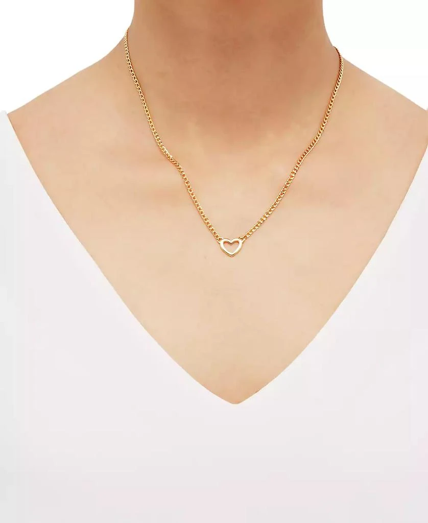 Macy
s Open Heart Pendant Necklace in 10k Gold, 16" + 2" extender 2