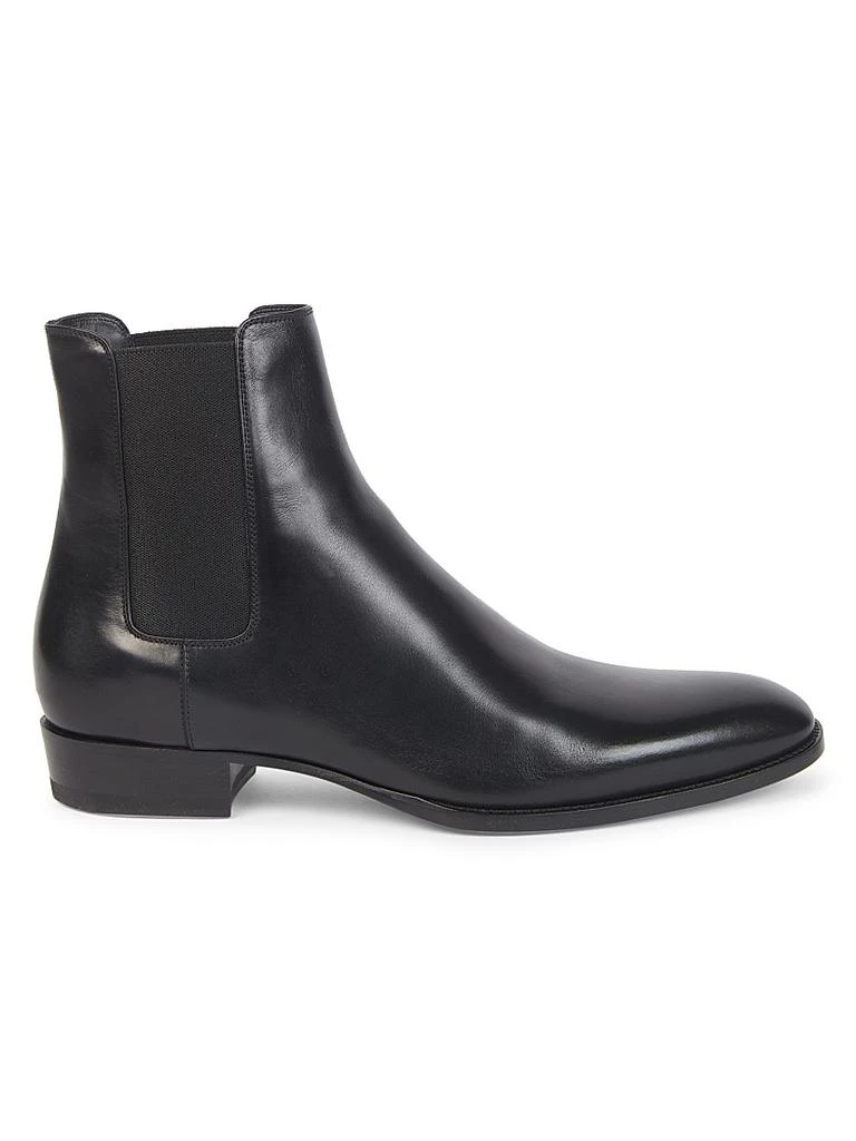 Yves Saint Laurent Wyatt Leather Chelsea Boots 1