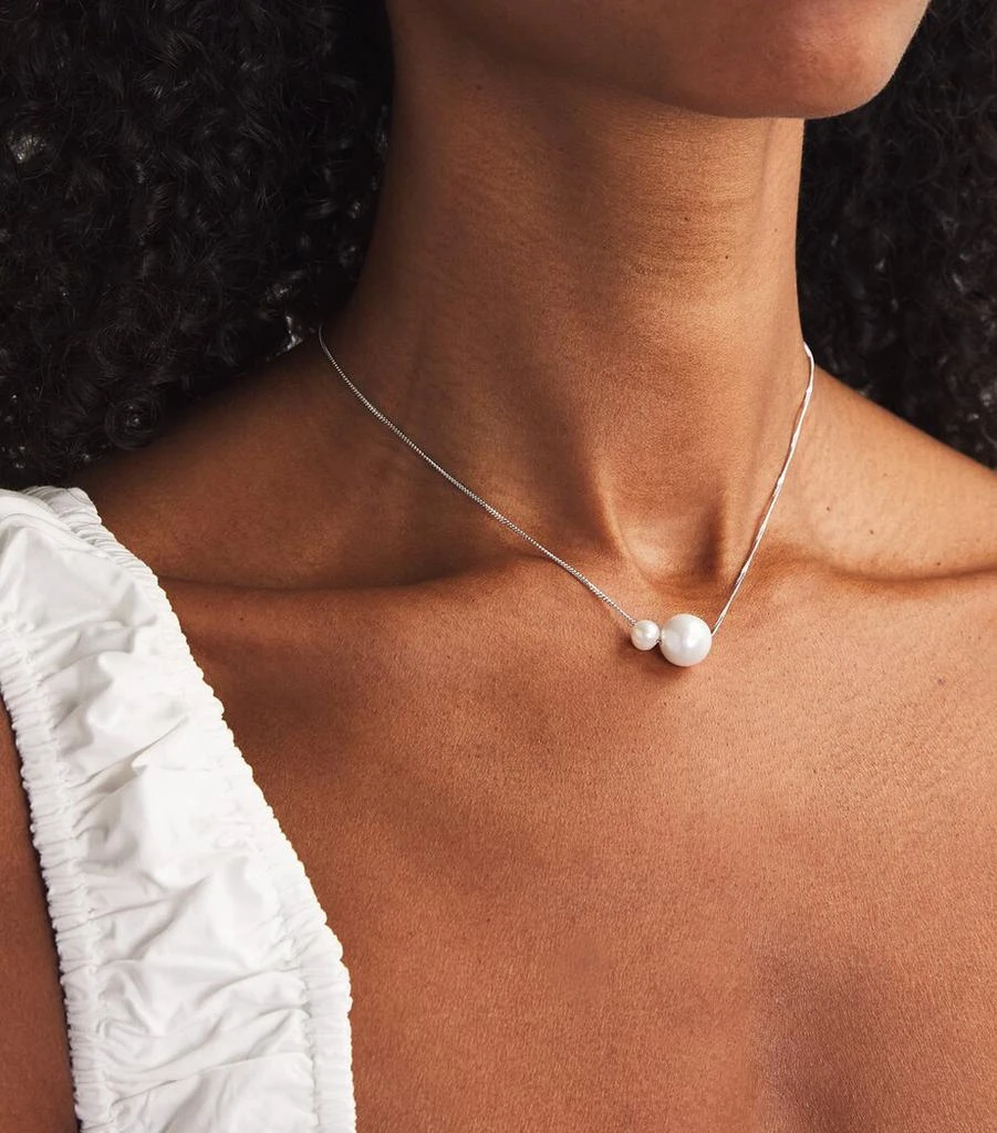 Completedworks Sterling Silver and Pearl One [Blank] Can Change the World Necklace 2
