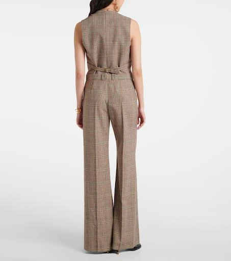 Chloé Prince of Wales check wide-leg pants 3