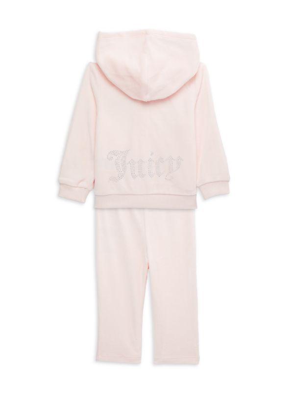 Juicy Couture Baby Girl's, Little Girl's & Girl's 2-Piece Logo Hoodie & Drawstring Pants