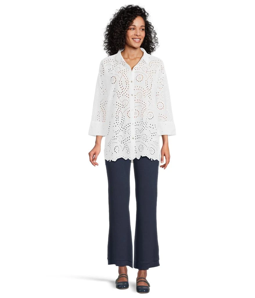 Mod-o-doc 3/4 Sleeve Easy Lace Shirt 5