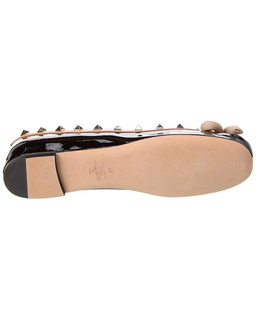 Valentino Rockstud Patent Ballerina Flat 4