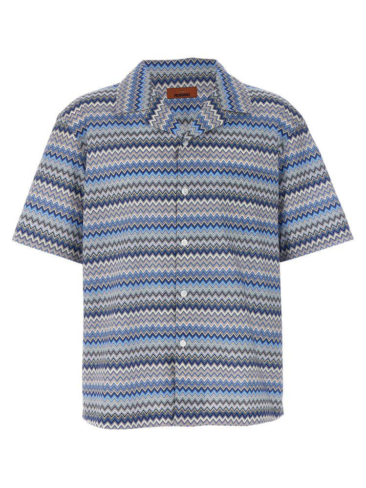 Missoni Missoni Zig-Zag Printed Short-Sleeved Shirt