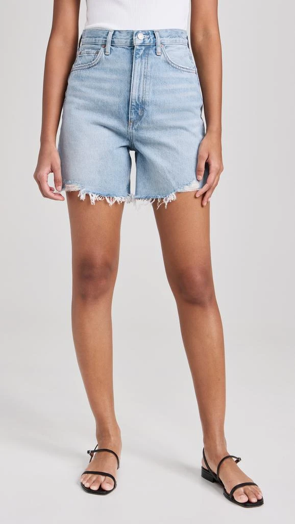 AGOLDE Stella High Rise Baggy Shorts 10