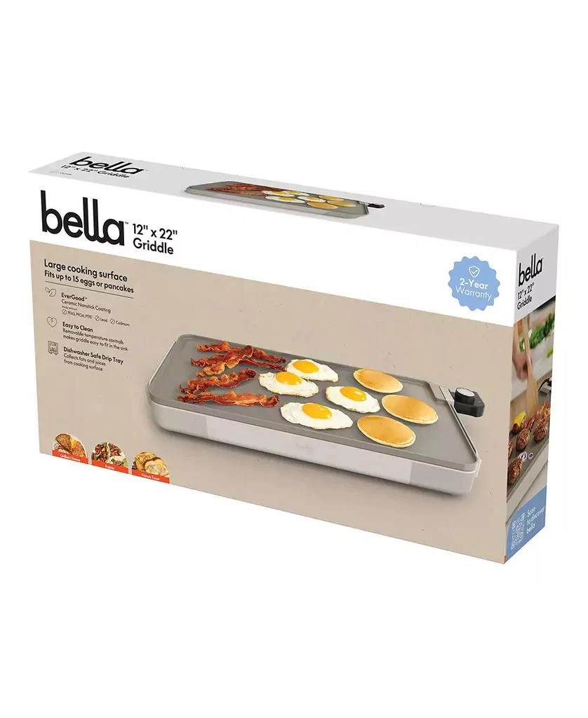 Bella 12" x 22" Electric Griddle 7