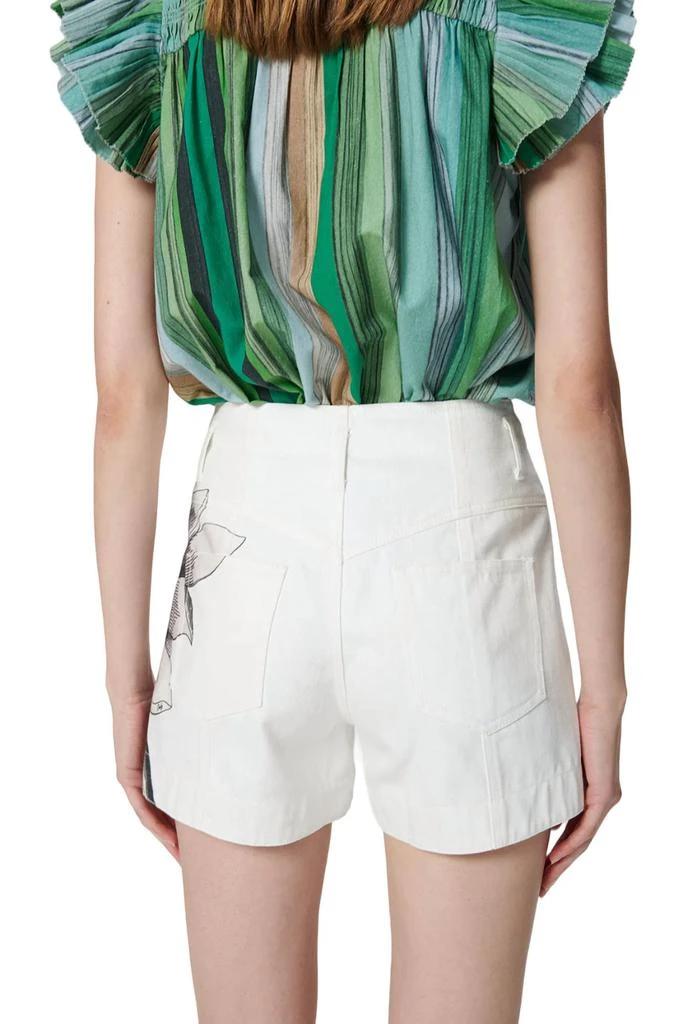 CHUFY Daisy Shorts In Flower Off White 3