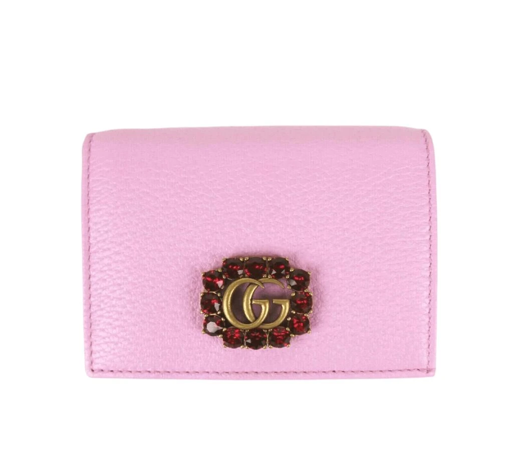 Gucci GG Marmont Leather Crystal Wallet