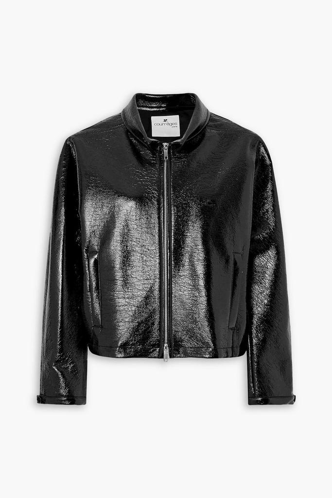 courreges Cotton-blend vinyl bomber jacket