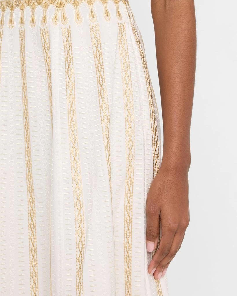 EMPORIO SIRENUSE Camille Embroidered Maxi Skirt 5