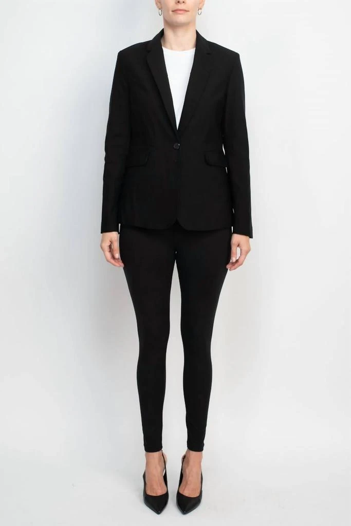 Zac Posen Zac 
Rachel - Notched Collar Scuba Crepe Blazer 5