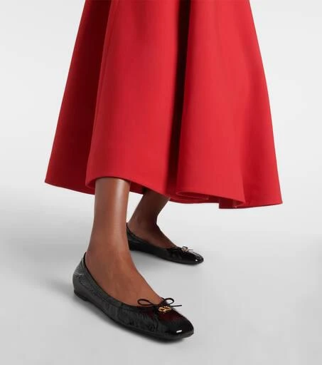 Valentino VLogo Signature patent leather ballet flats 7