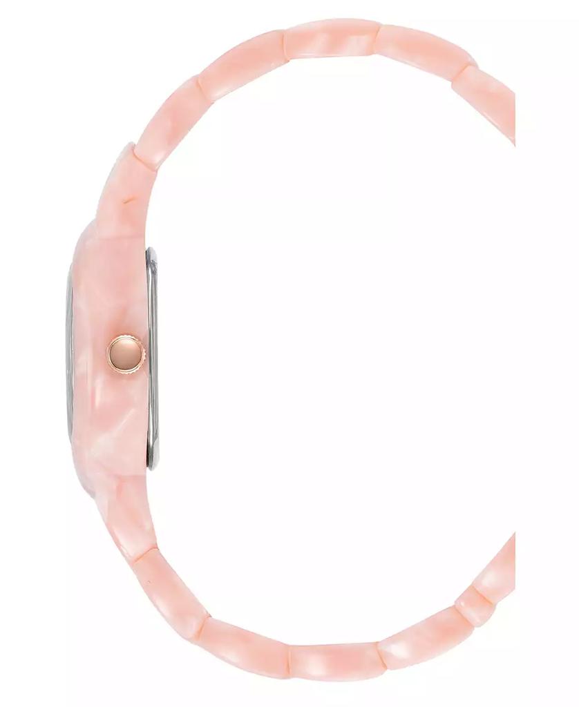 Anne Klein Women's Quartz Pink Acetate Link Expansion Watch, 30mm